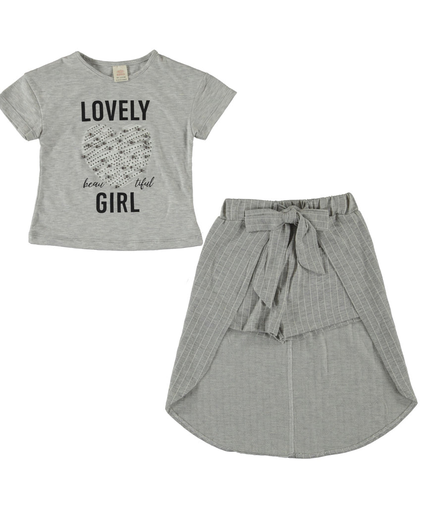 Lovely Girl Set Grey