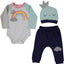 Rainbow Princess Girl Baby Set