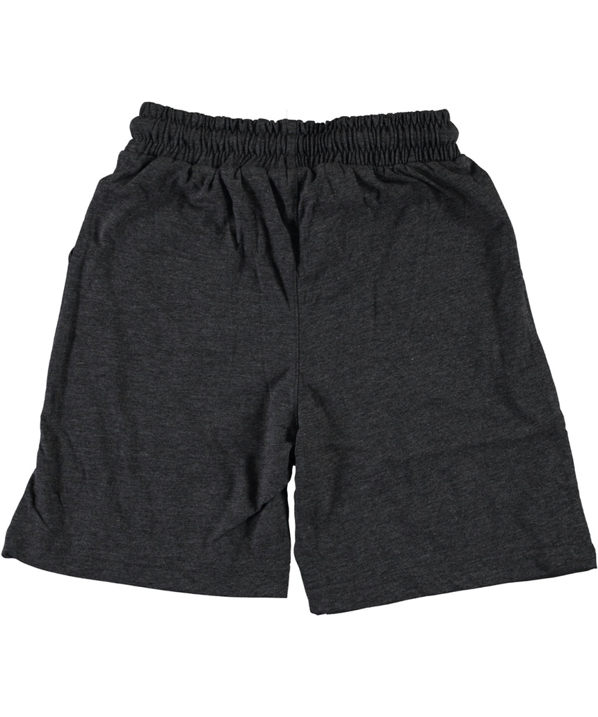 Zipper Gray Melange Shorts