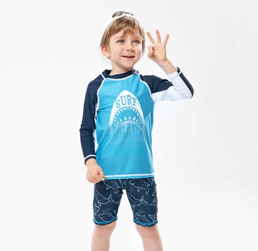 Surf Shark Boy Swimsuit Set