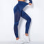 Ripped Mesh Legging - Blue