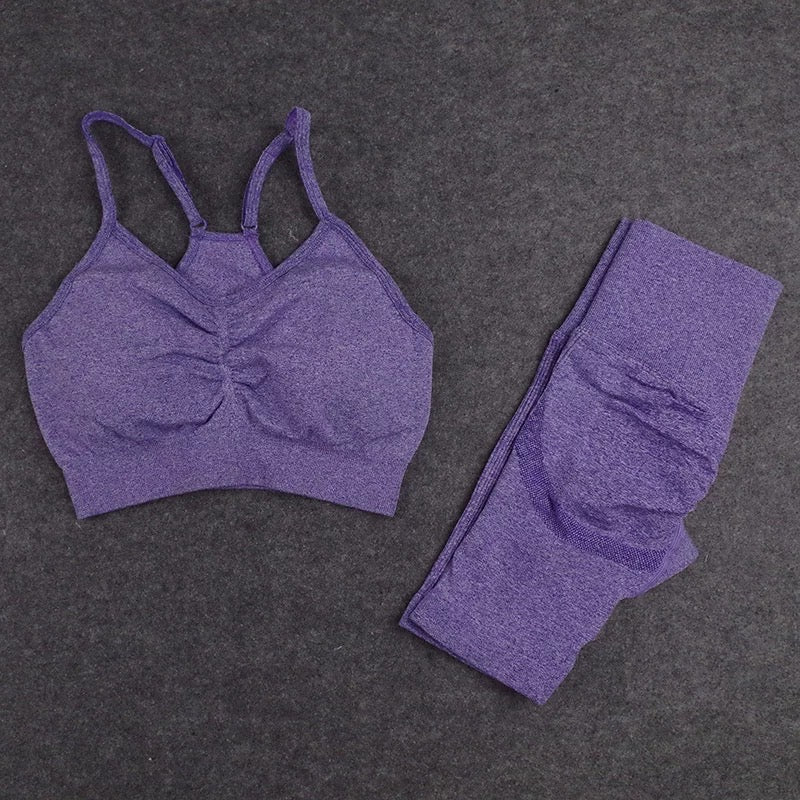 Bubble Butt Purple Biker Set