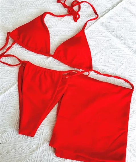 Shiny Bikini-Red
