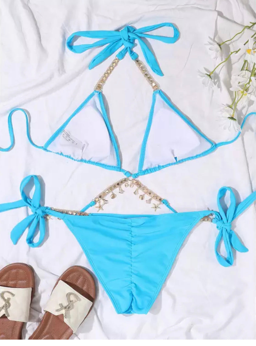 Ocean Bikini- Aqua Blue