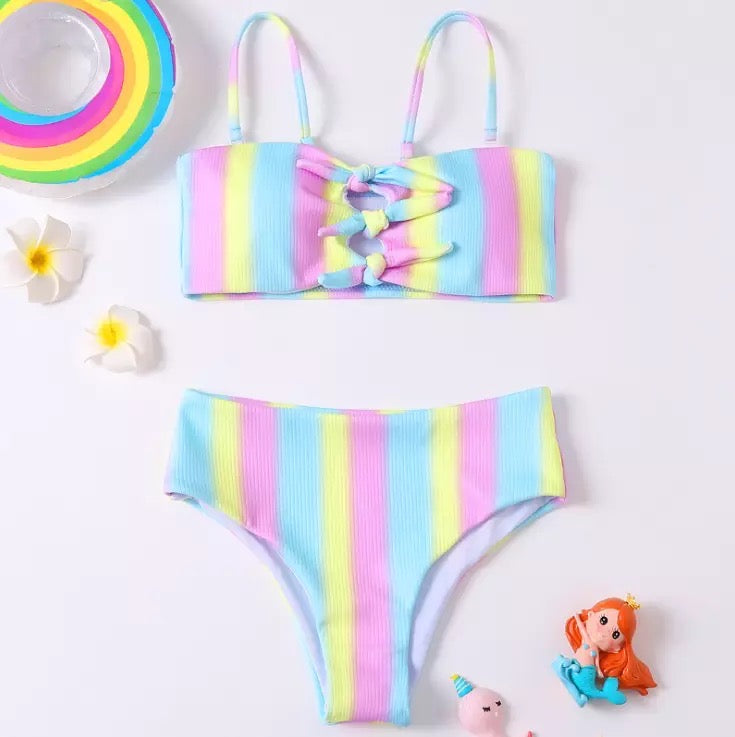 Gradient Stripes Swimsuit