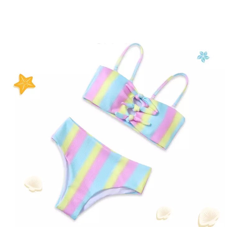 Gradient Stripes Swimsuit