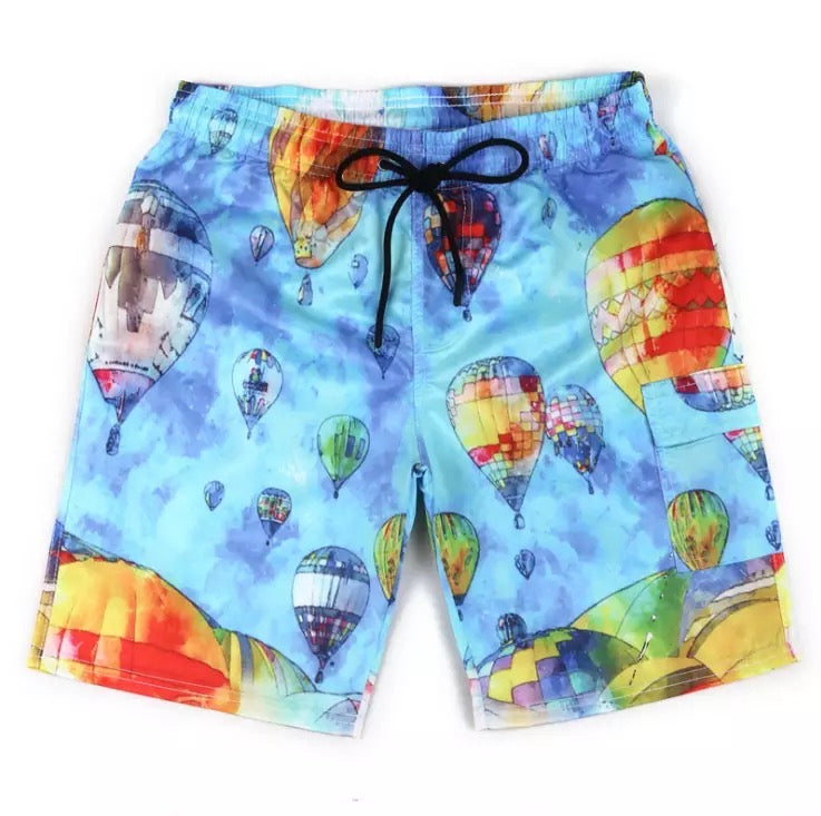 Hot-Air-Balloon Swimsuit Shorts