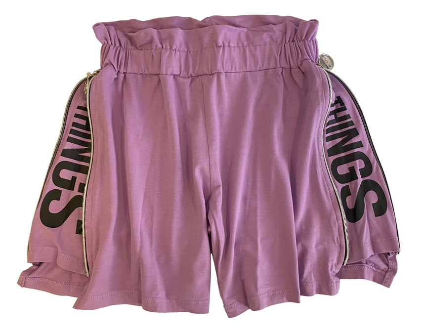 Zipper Things' purple Shorts