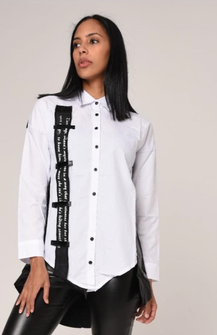 White Buckle Up Shirt